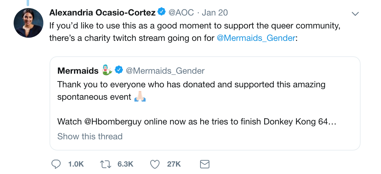 ocasio cortez gofundme