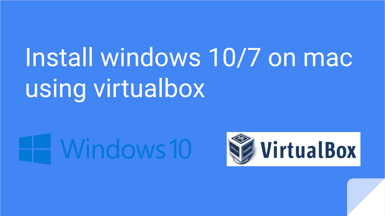 how to install virtualbox windows on mac