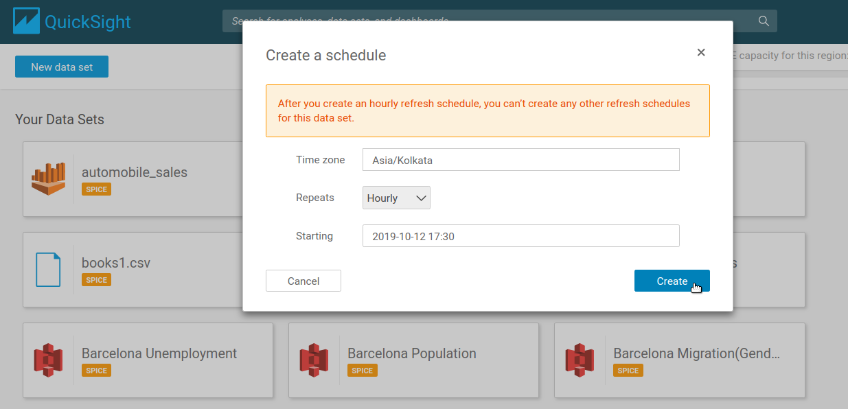 Optimizing QuickSight using Athena Queries and SPICE Operating cost analysis