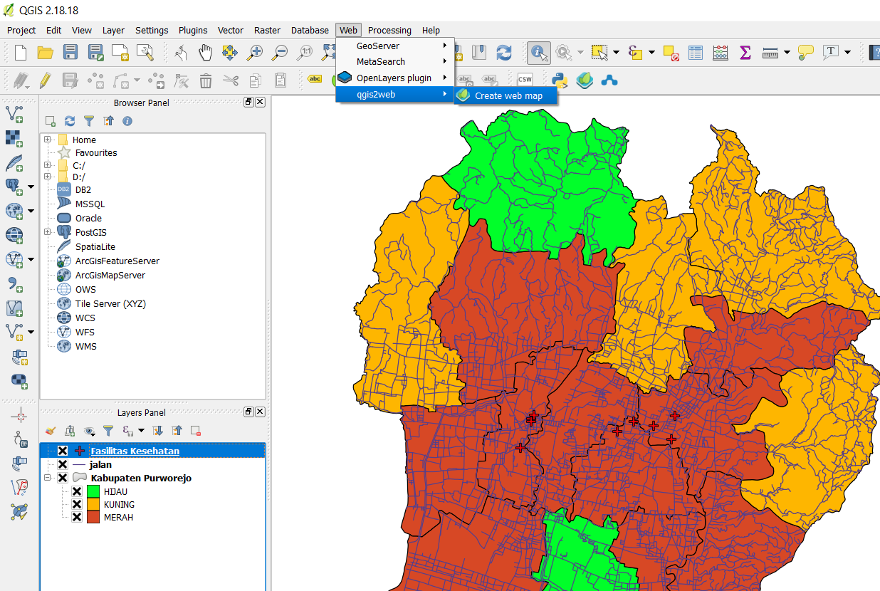 Membuat Webgis Online Sederhana Dengan Qgis By Ardisetyo Medium