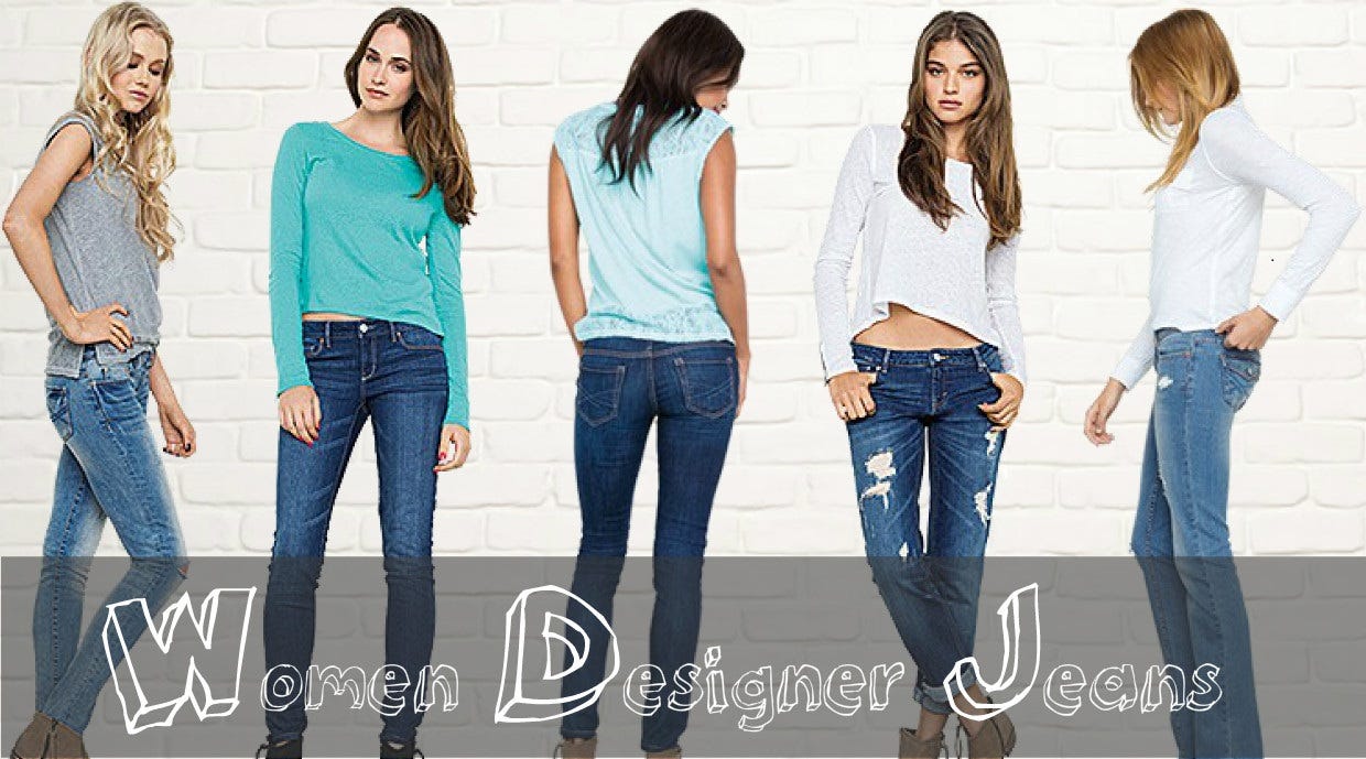 female designer jeans