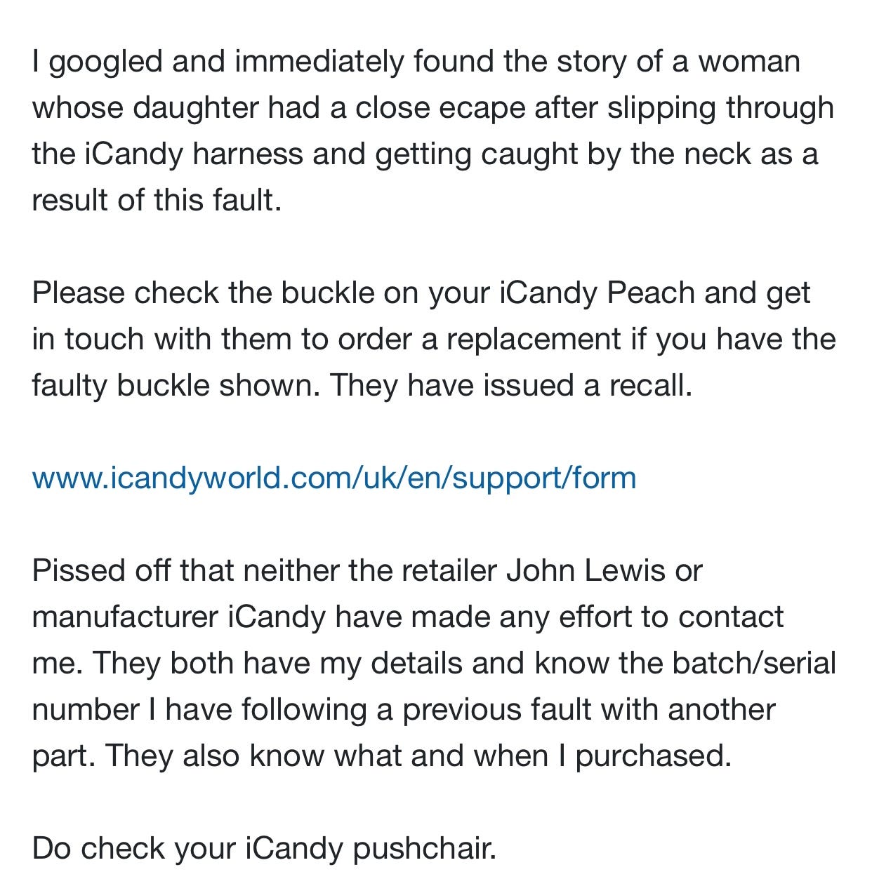 icandy peach harness buckle
