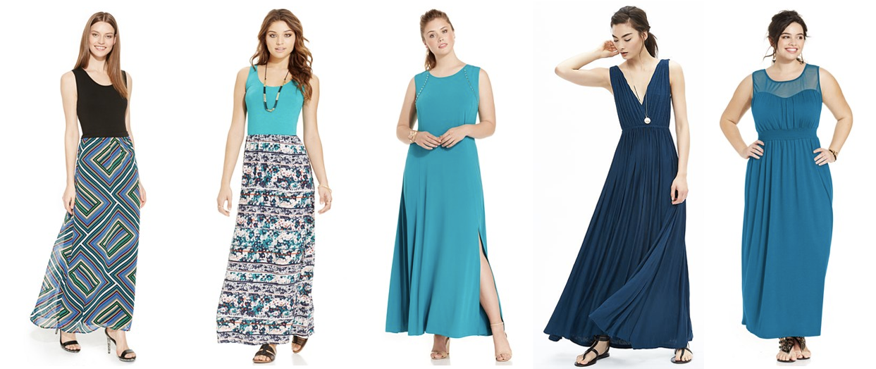 types of maxi dresses