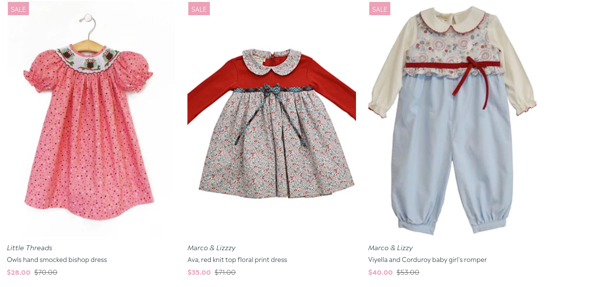 fine children's clothing