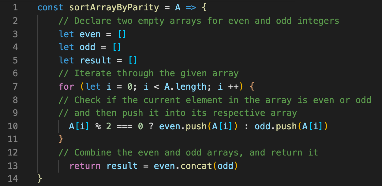 Sort Array By Parity Problem. Explained Two Approaches in JavaScript ...