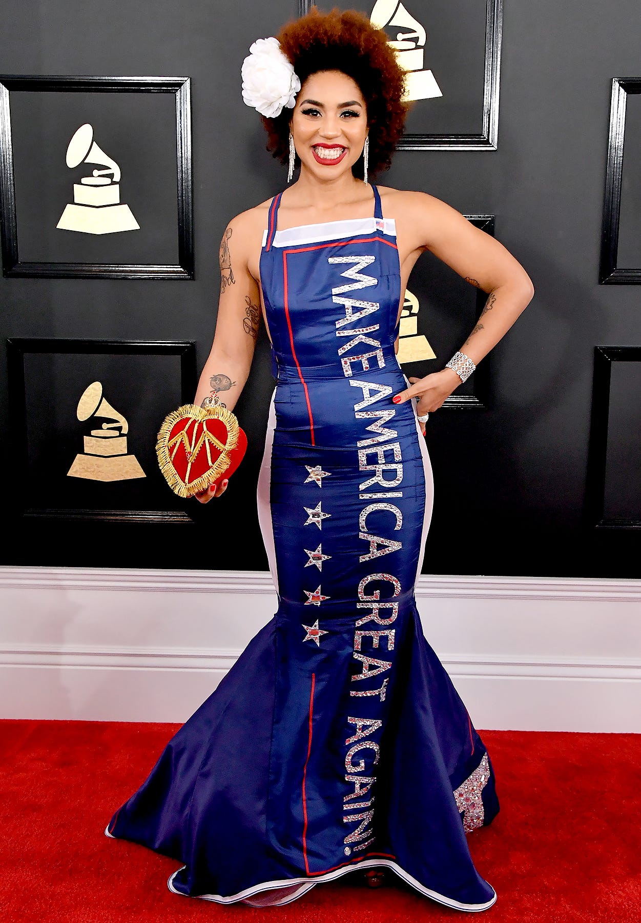 joy villa grammy dress 2018