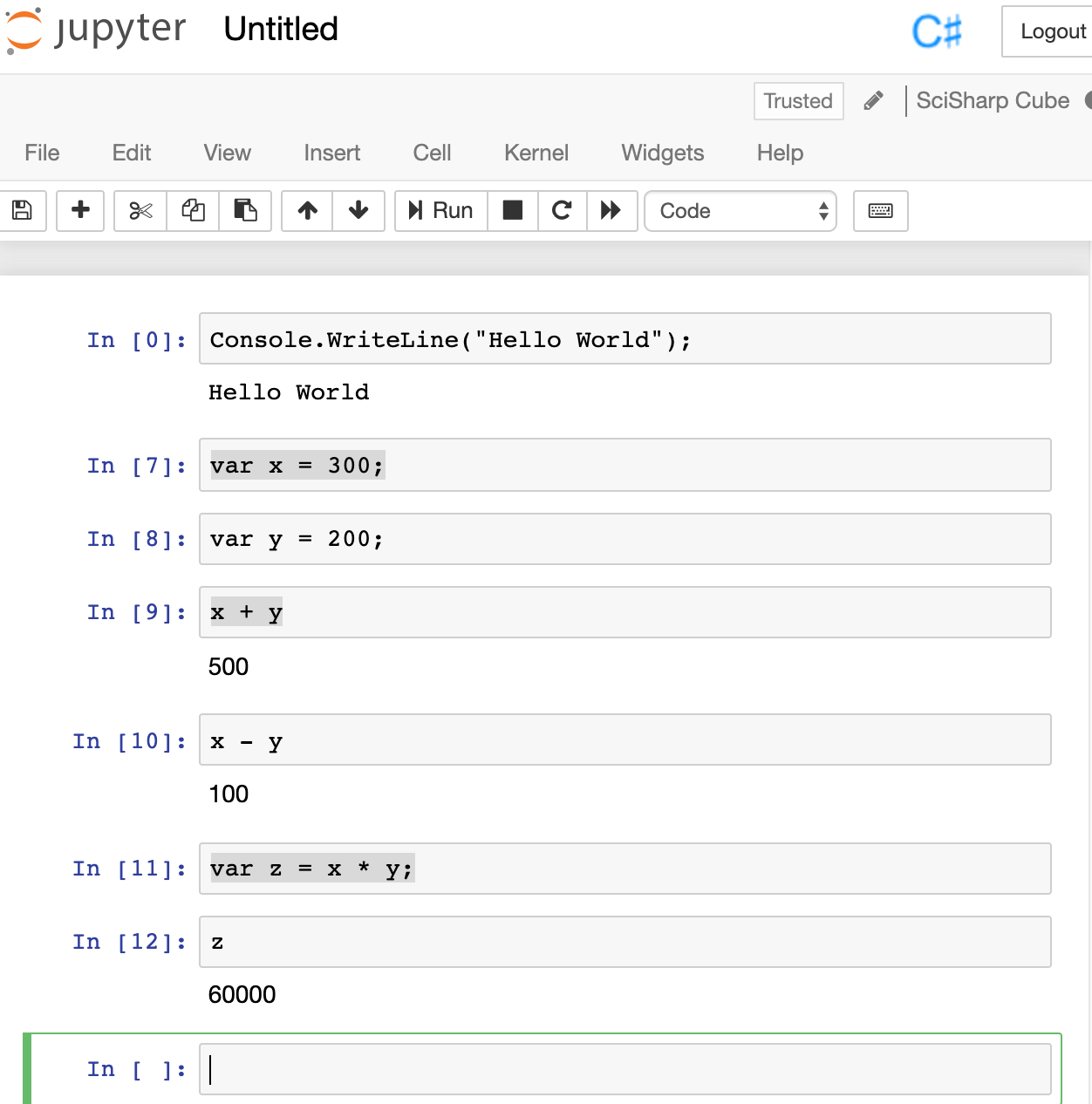 Play C# and Tensorflow.NET with Jupyter Notebook (Part 1)