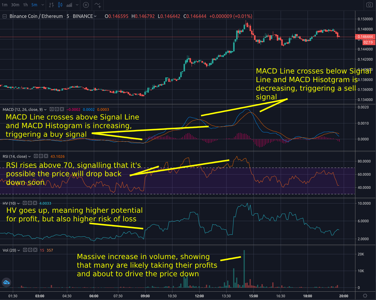 CRYPTOCURRENCY CHARTS WITH INDICATORS visual data 3