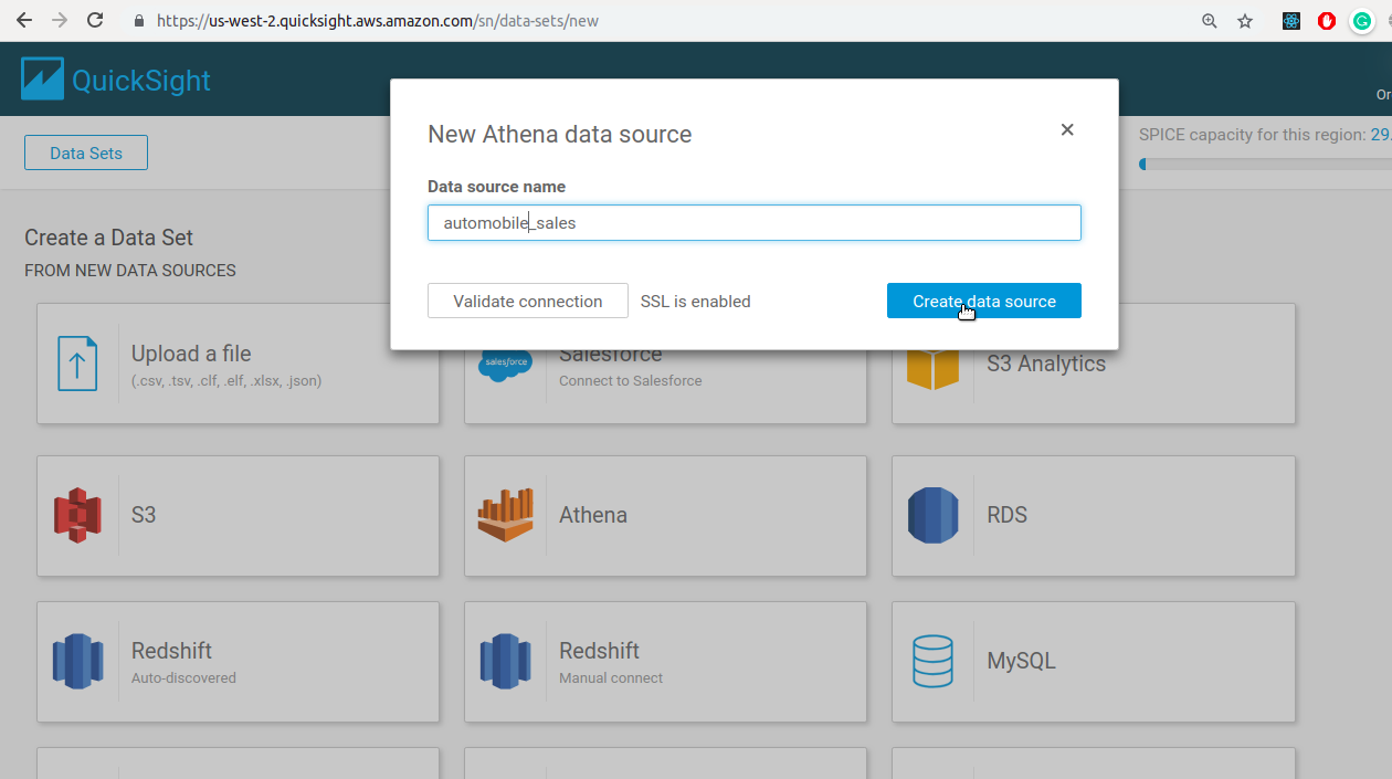 Optimizing QuickSight using Athena Queries and SPICE Operating cost