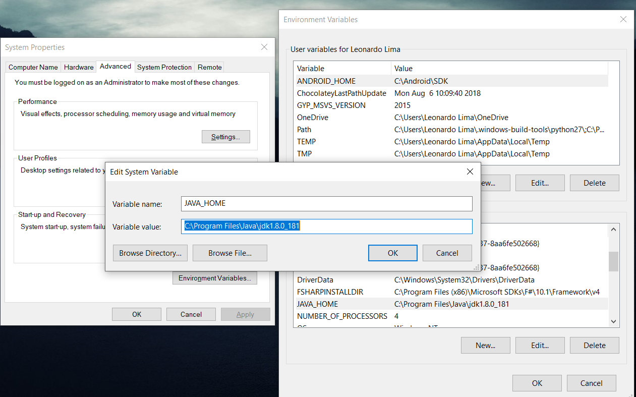 uninstall java se development kit 8 windows