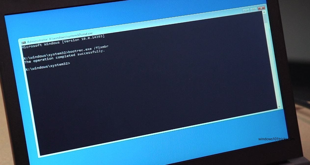 How To repair Master Boot Record on windows 10 | by windows101tricks |  Medium