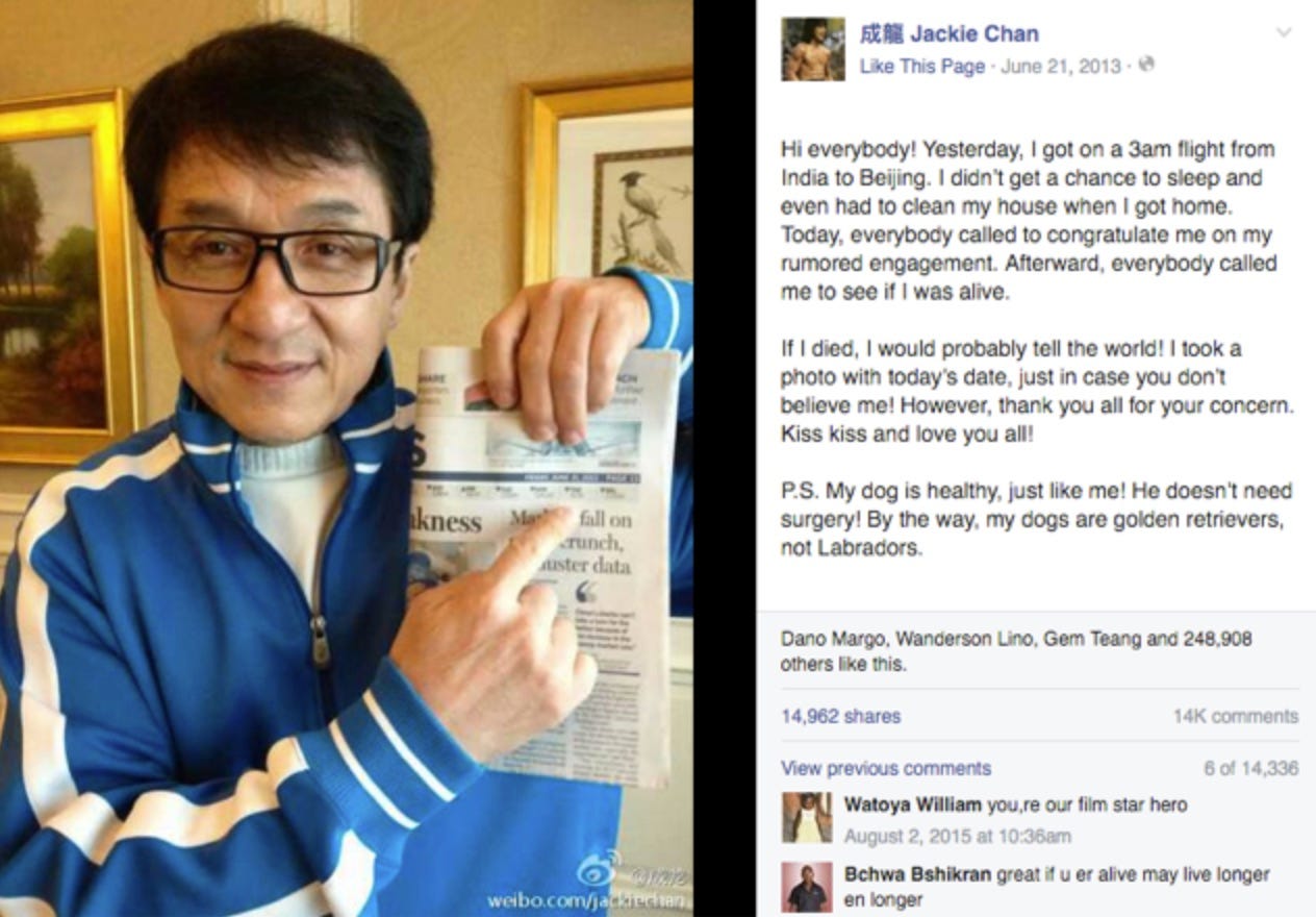 R I P Jackie Chan Since My Existence Jackie Chan Has By Angelica Edme Medium