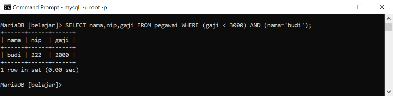 Pengantar Sql Bagian 2 Menggunakan Mariadb Mysql By Rb Fajriya Hakim Medium