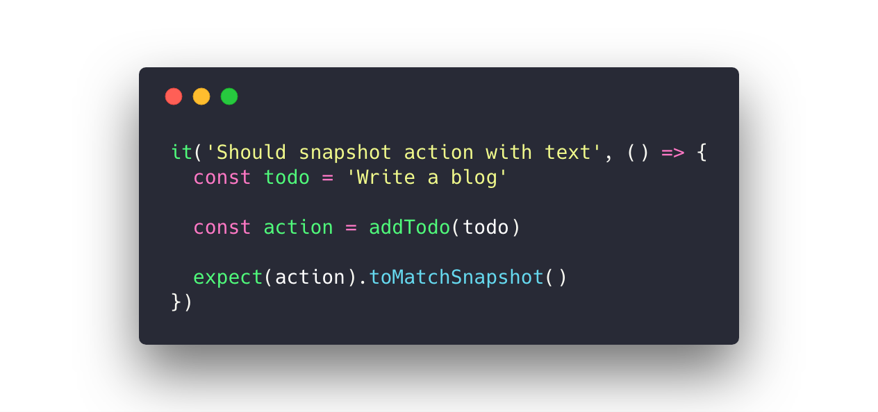 Test Action Creator และ Reducer ด้วยการทำ Snapshot Testing