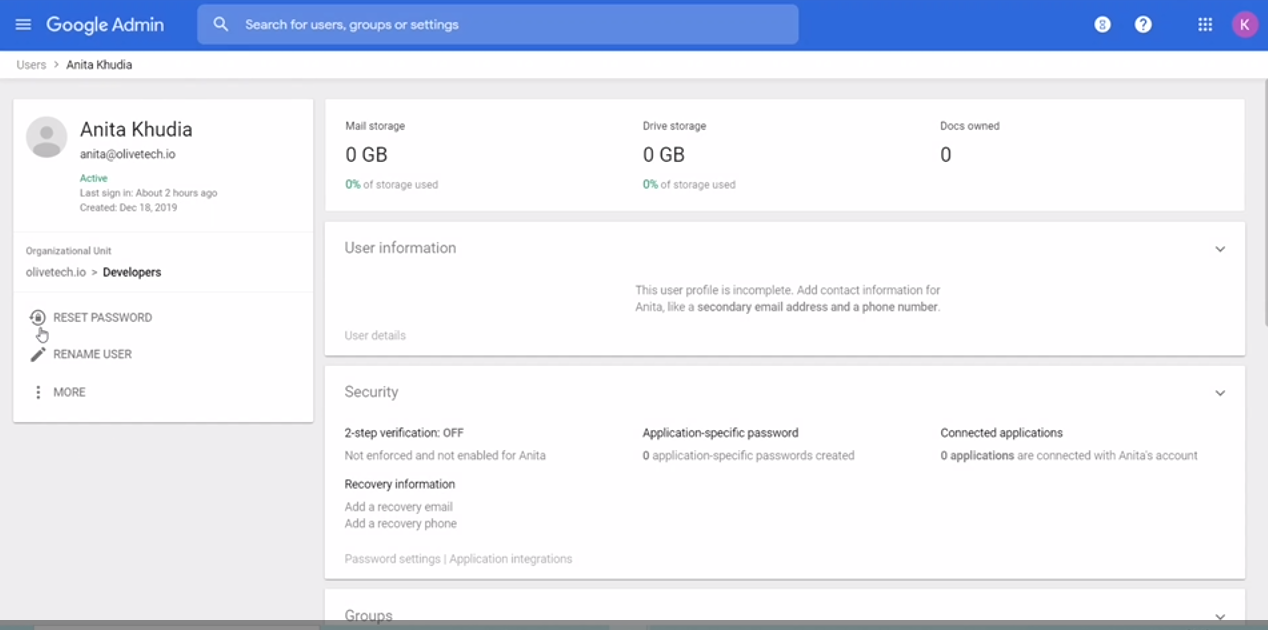 Reset User S Password G Suite Admin By Olivetech Learn Gsuite Medium Reset User S Password G Suite Admin By Olivetech Learn Gsuite Medium