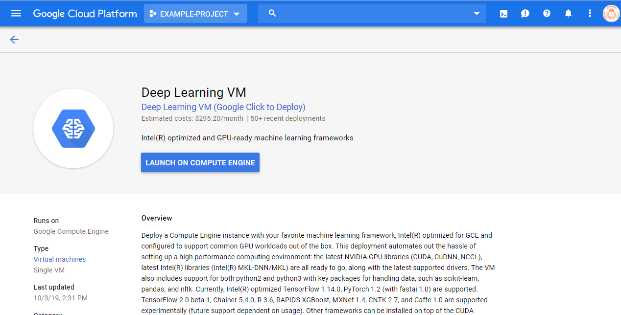 gcp deep learning tutorial