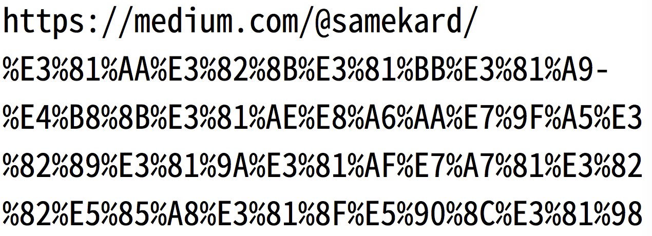 Mediumのよくある疑問まとめ Q Urlが長い などの変な文字が入る By Samekard ミディアムの使い方あれこれ Medium Mediumのよくある疑問まとめ Q Urlが長い などの変な文字が入る By Samekard ミディアムの使い方あれこれ Medium