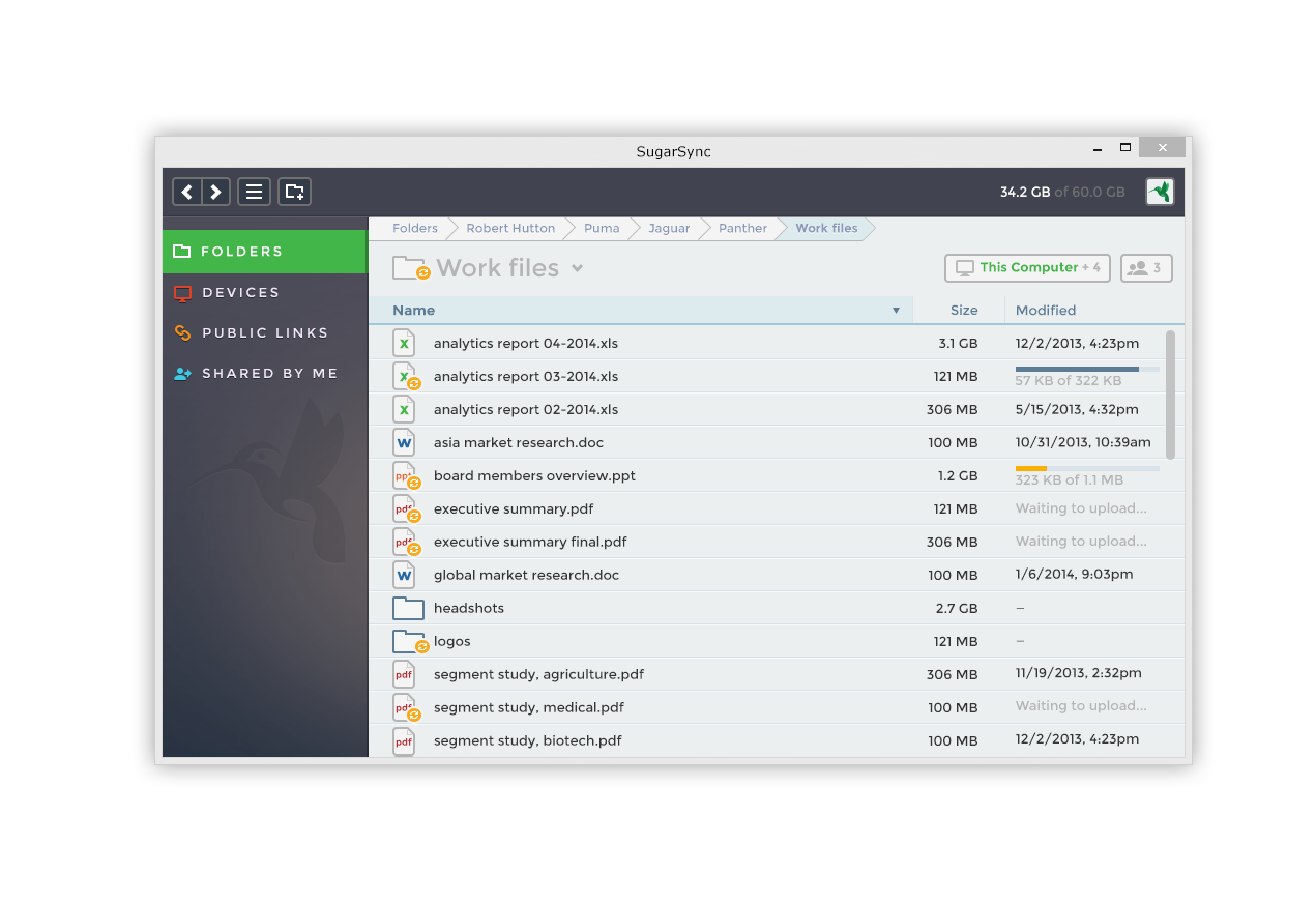 SugarSync 3.0 design refresh. SugarSync is a cloud service that… by