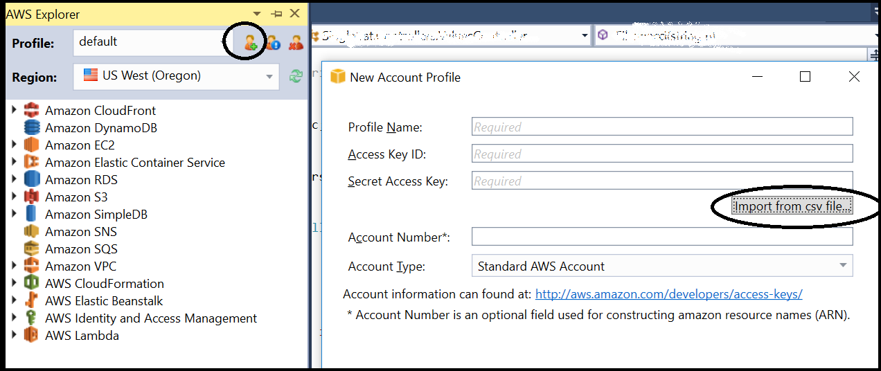 Aws lambda visual studio debug