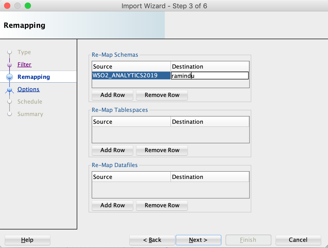 oracle sql developer dump