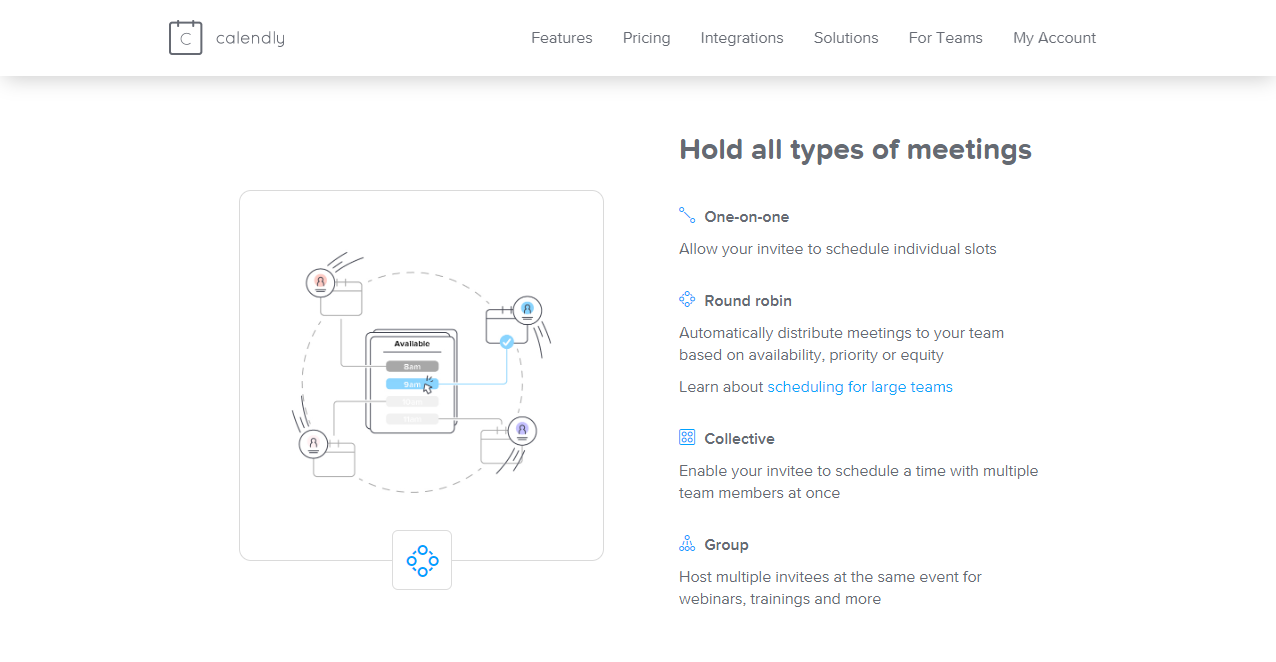 You can choose a time slot at your convenience calendly word