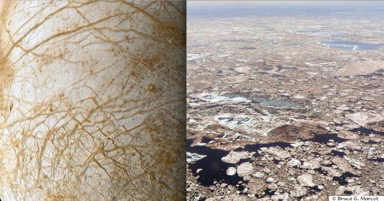 Is The Orange Material On Europa Surface A Life Form By Luca Columbu The Science Collective Medium