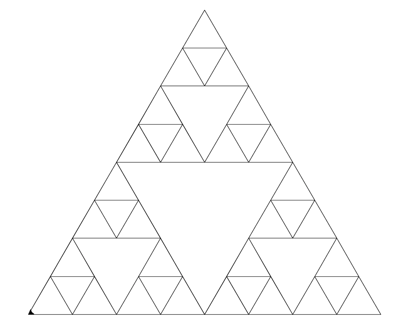 Recursion With Sierpinski’s Triangle | by Jake Shams | Medium