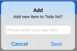Alert Message with TextField