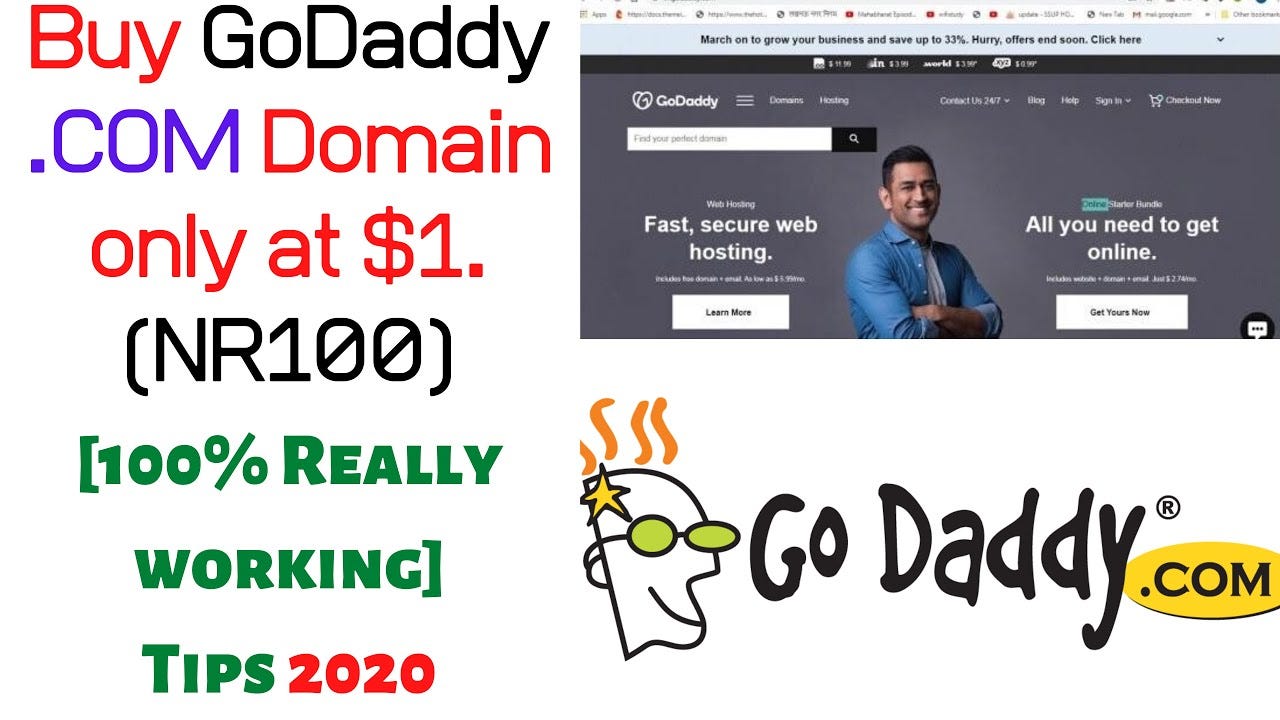 godaddy coupon code for new domain