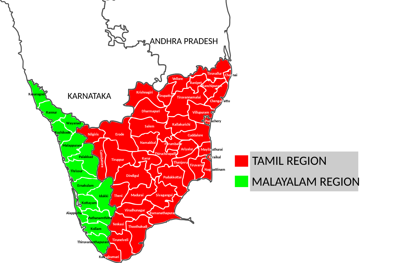 Why Did Tamil And Malayalam Become Different Languages By Kesh Anand Jun 21 Medium