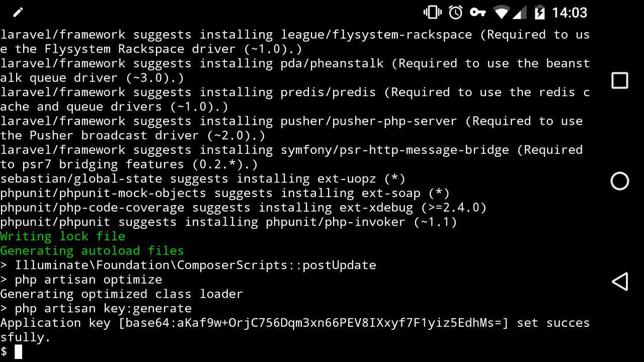 Develop With Laravel On Your Android Phone - unnikked