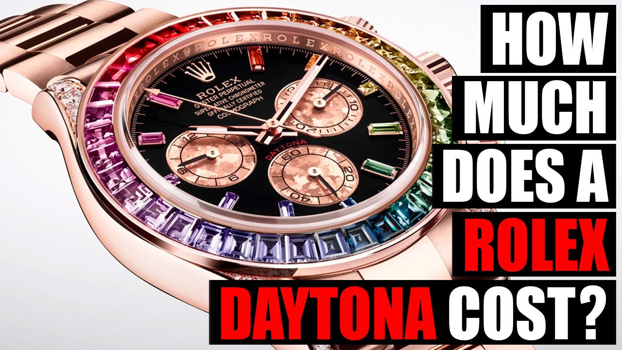 rolex chronograph daytona price