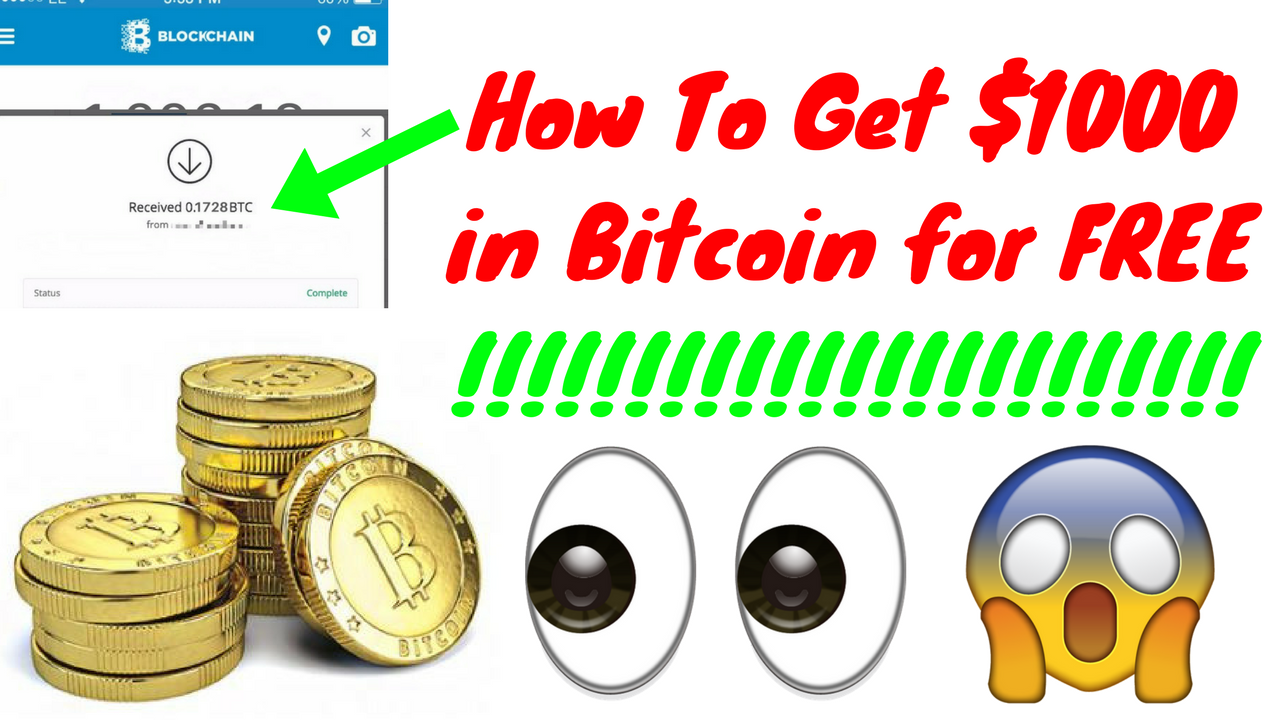 how to receive free bitcoin