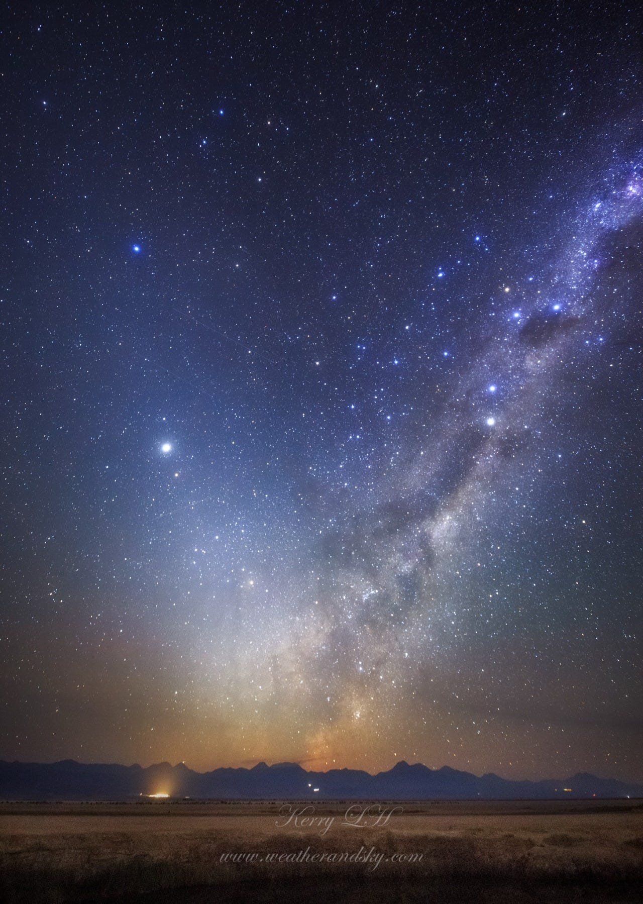 Coloured Stars Inner Planets At Sunset And The Morning