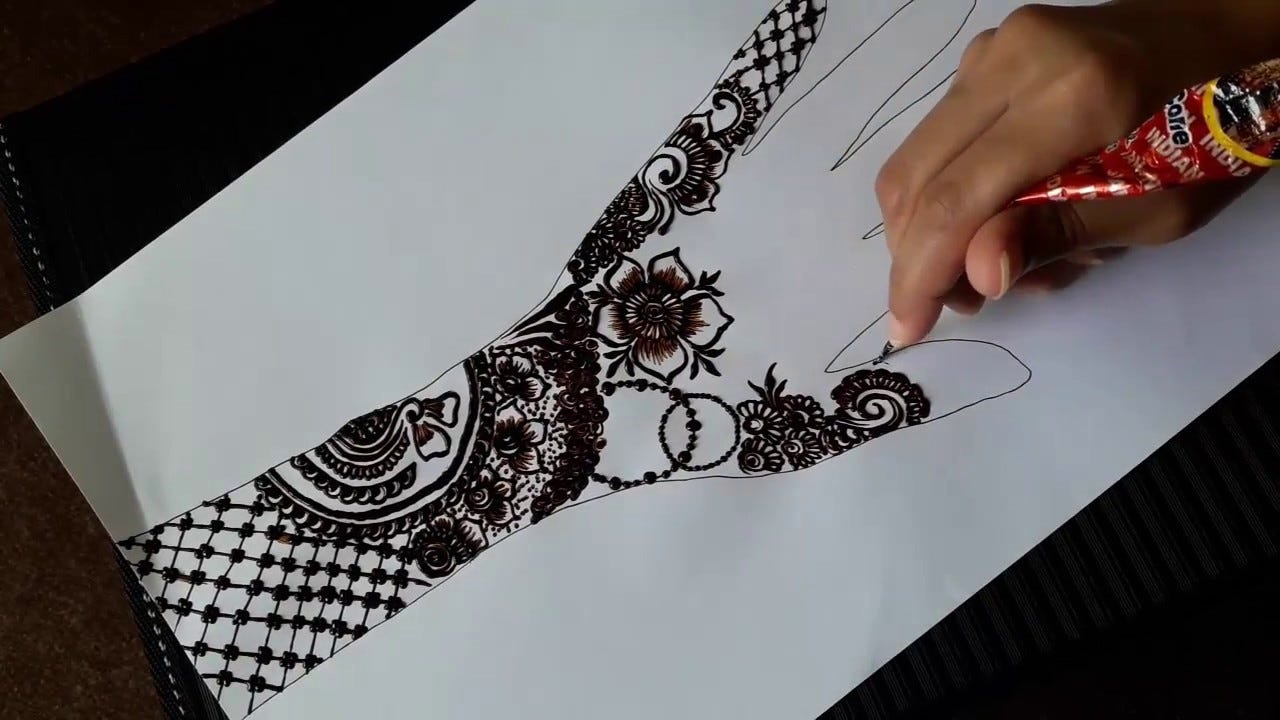 Arabic Mehndi Designs For Back Hands Tutorial 03 Arabic Mehndi