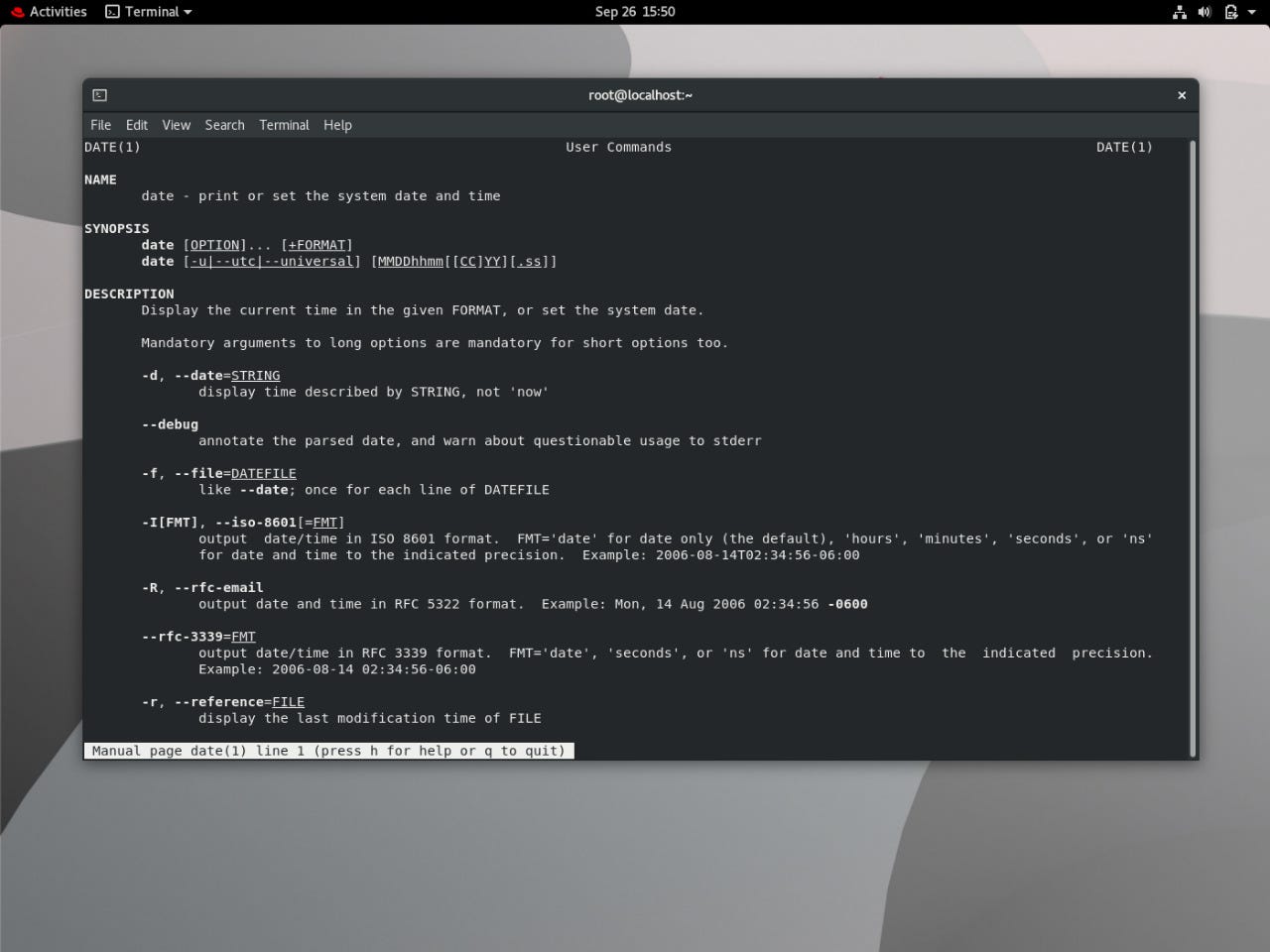 Date command in linux arth 2 0 task 1 4 by vaibhav khandare sep