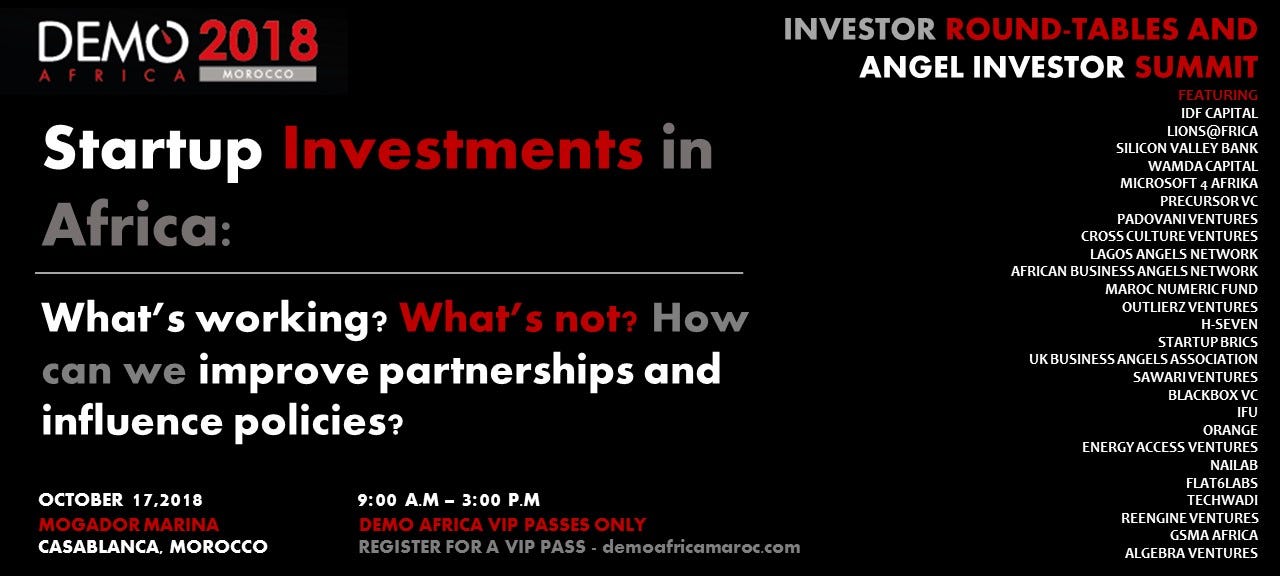 Silicon Valley Investors Connect With Their African Counterparts At Demo Africa 2018 By African Technology Foundation Medium