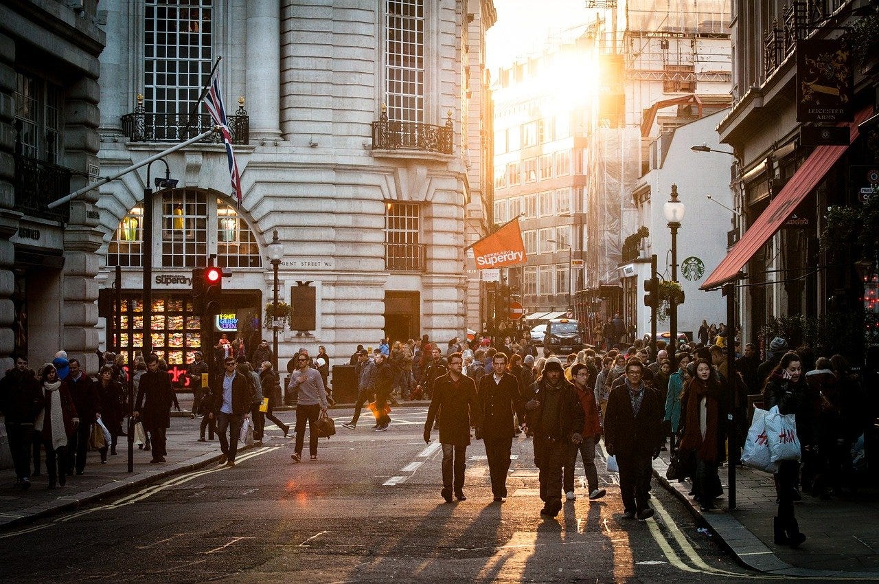 People in the city