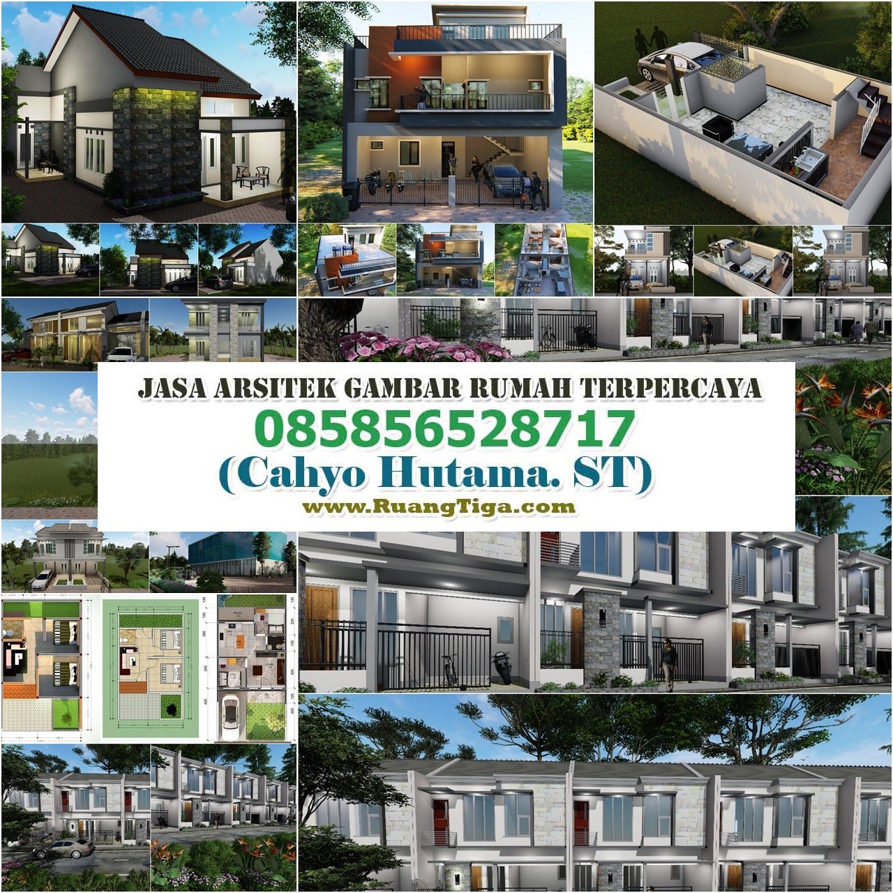 085856528717 Jasa Desain Rumah Minimalis Modern 2 Lantai