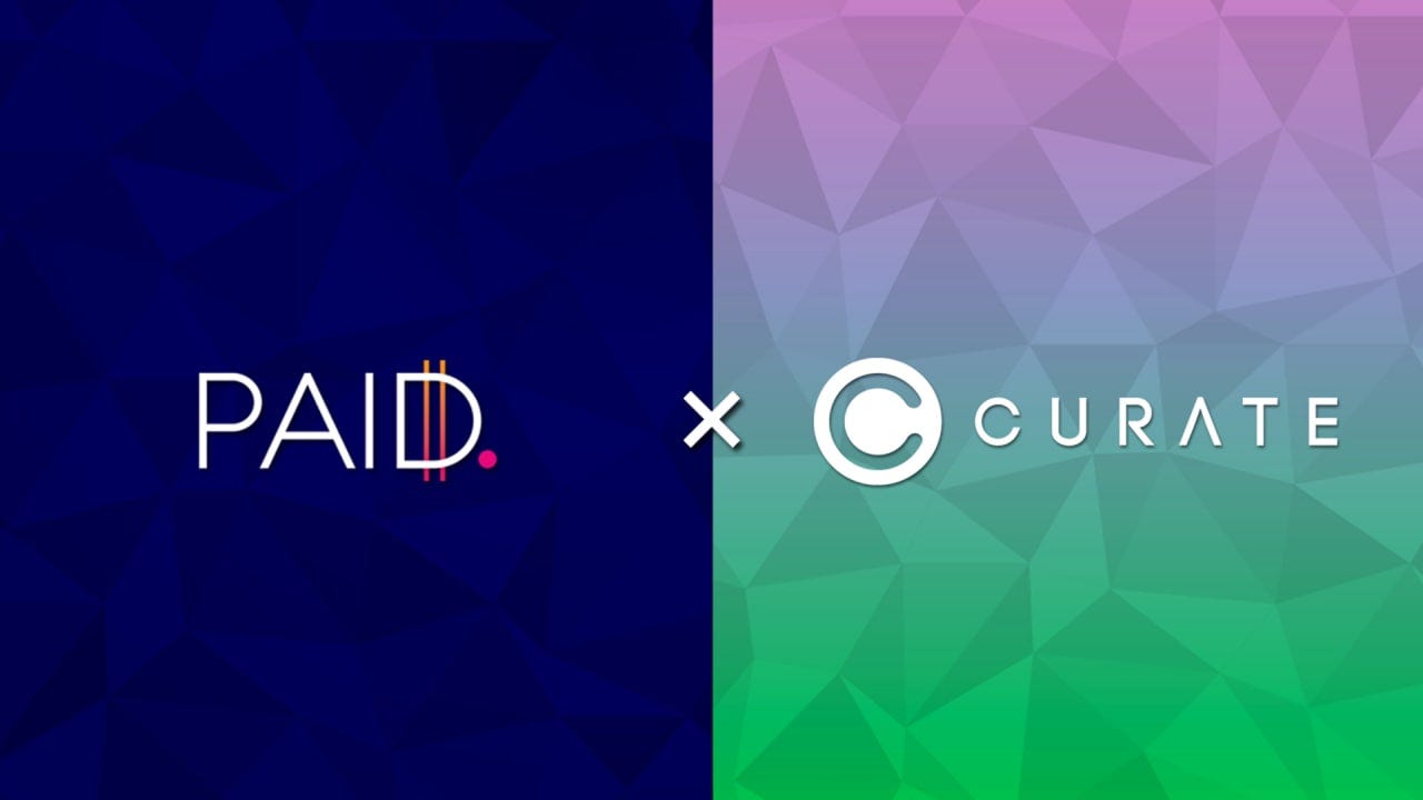 PAID Network Partners With CURATE
