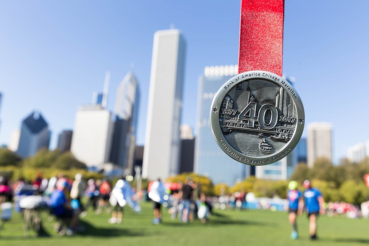 The Chicago Marathon, 2017 Running with Data Medium