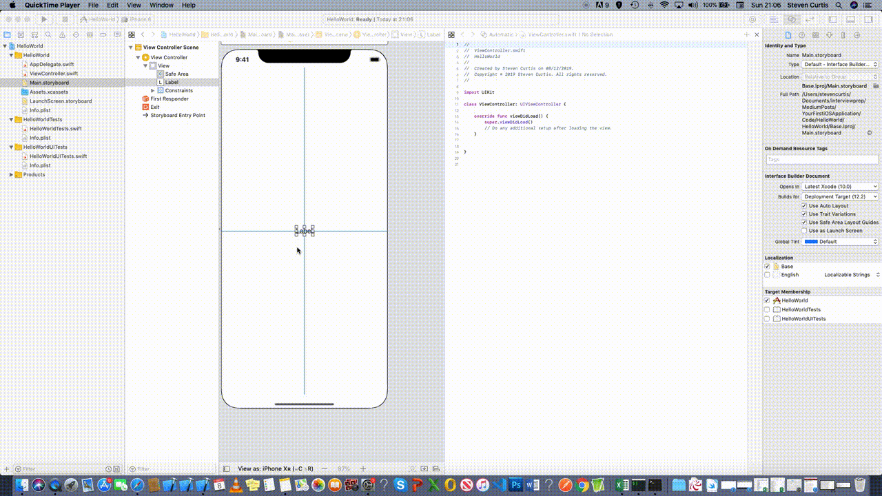 Your first iOS Application Using Xcode - The Startup - Medium