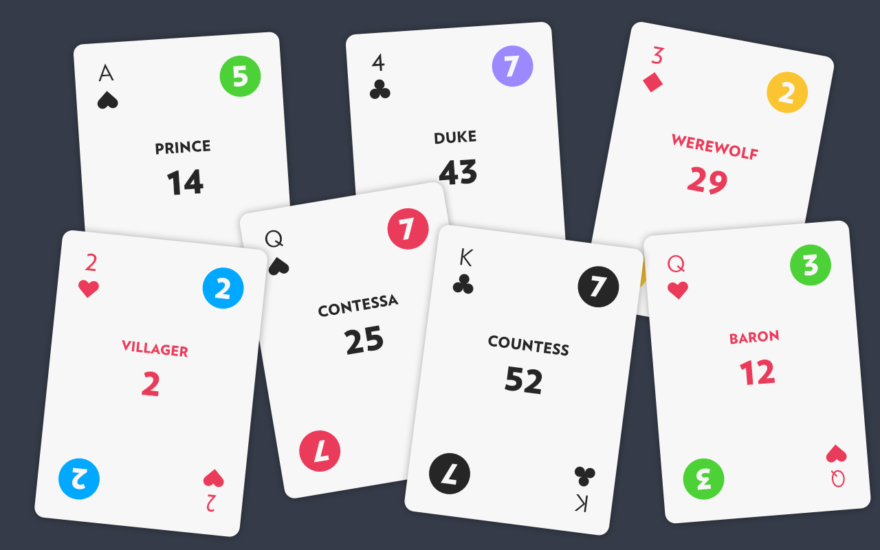 i created my own minimalist deck of 54 playing cards for all