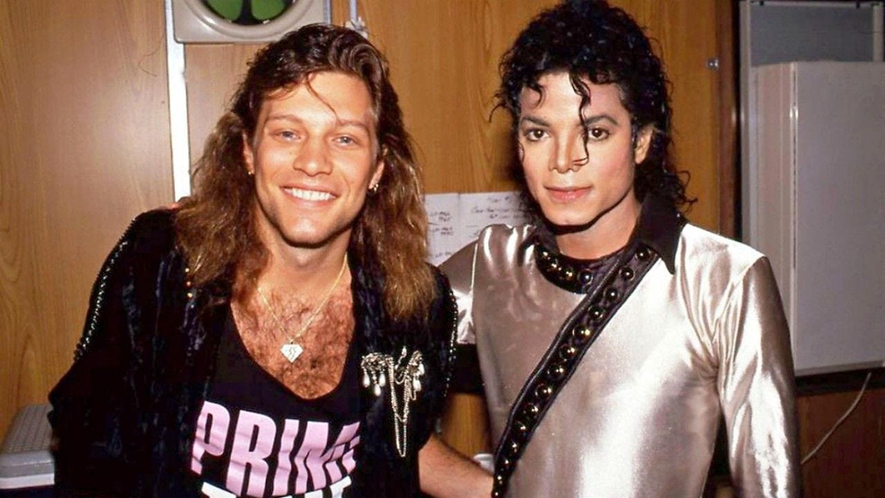 Assim Foi O Encontro De Michael Jackson Com Jon Bon Jovi Em 1987 By Mj Beats Mj Beats Tudo Sobre Michael Jackson