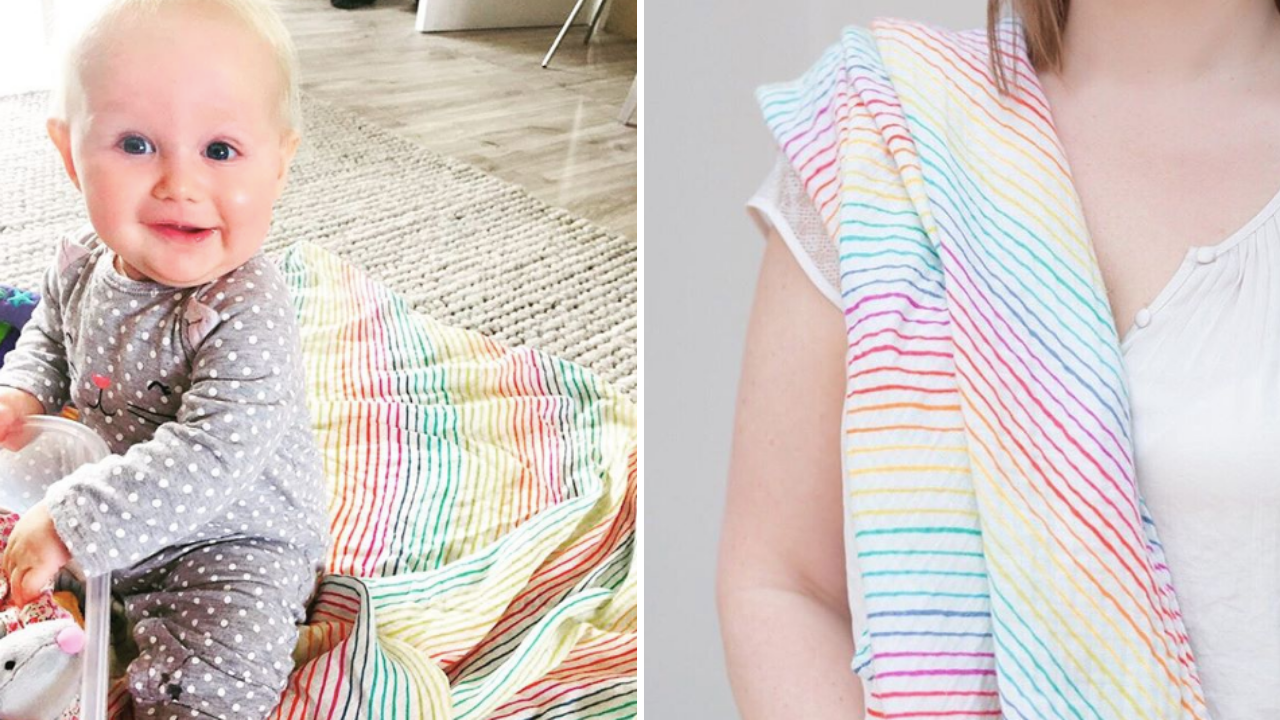 rainbow muslin