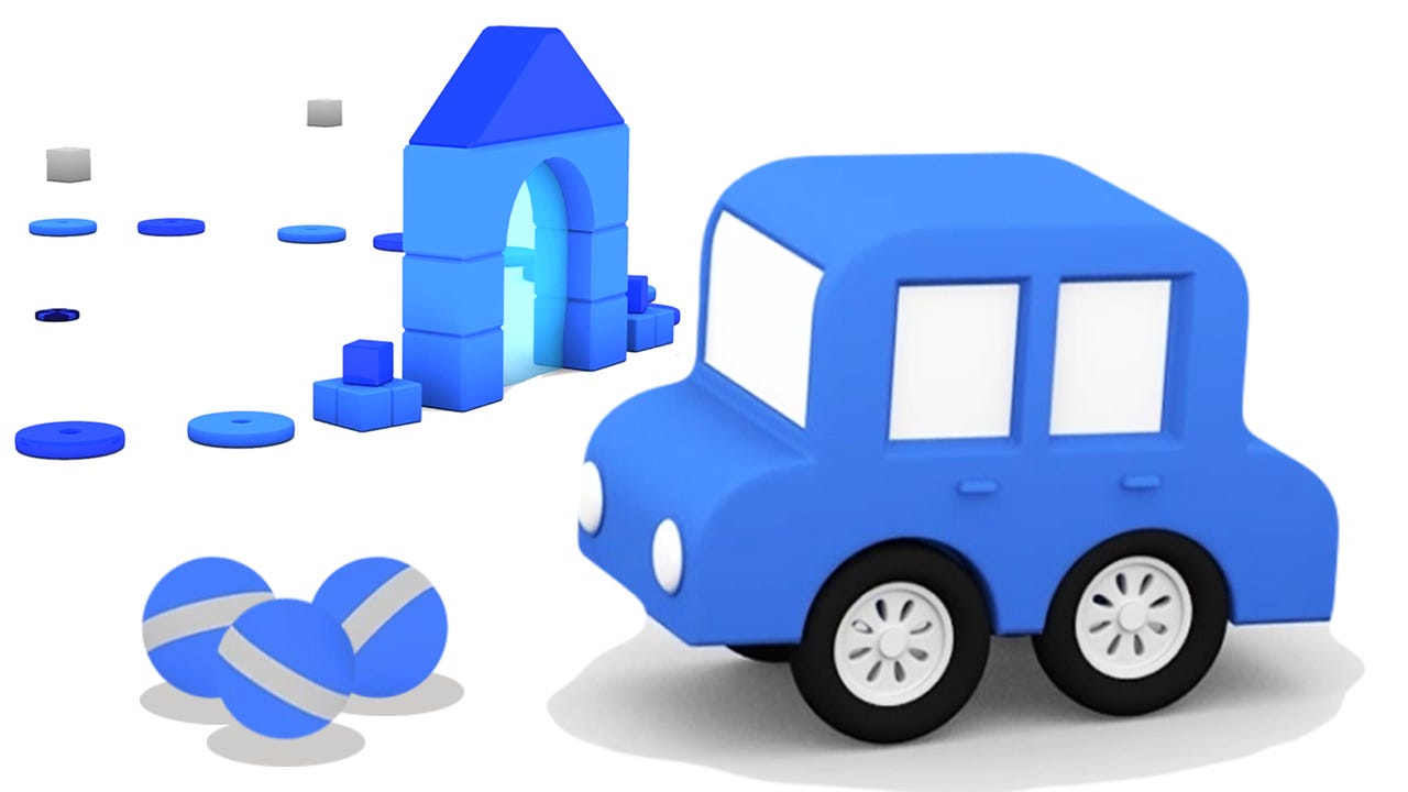 Le Macchinine Colorate E Il Colore Blu Ilcartonedeipiccoli