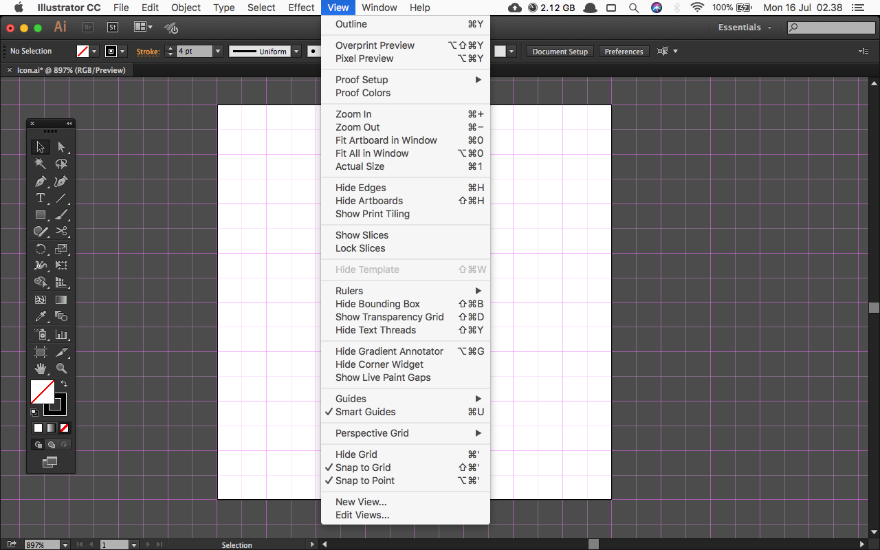 Using grid in Illustrator for icon design | by Arbie | Medium