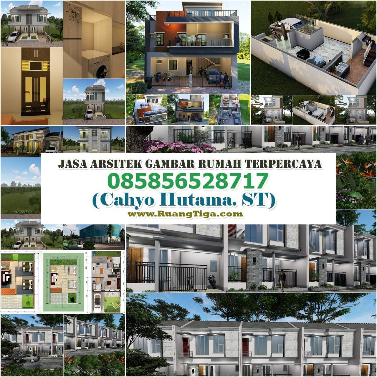 085856528717 Jasa Desain Rumah Minimalis Modern 2 Lantai