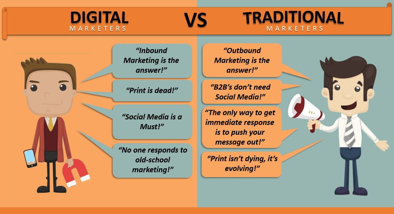 Digital vs. Traditional Marketing: Which One Is Better For You? | by
