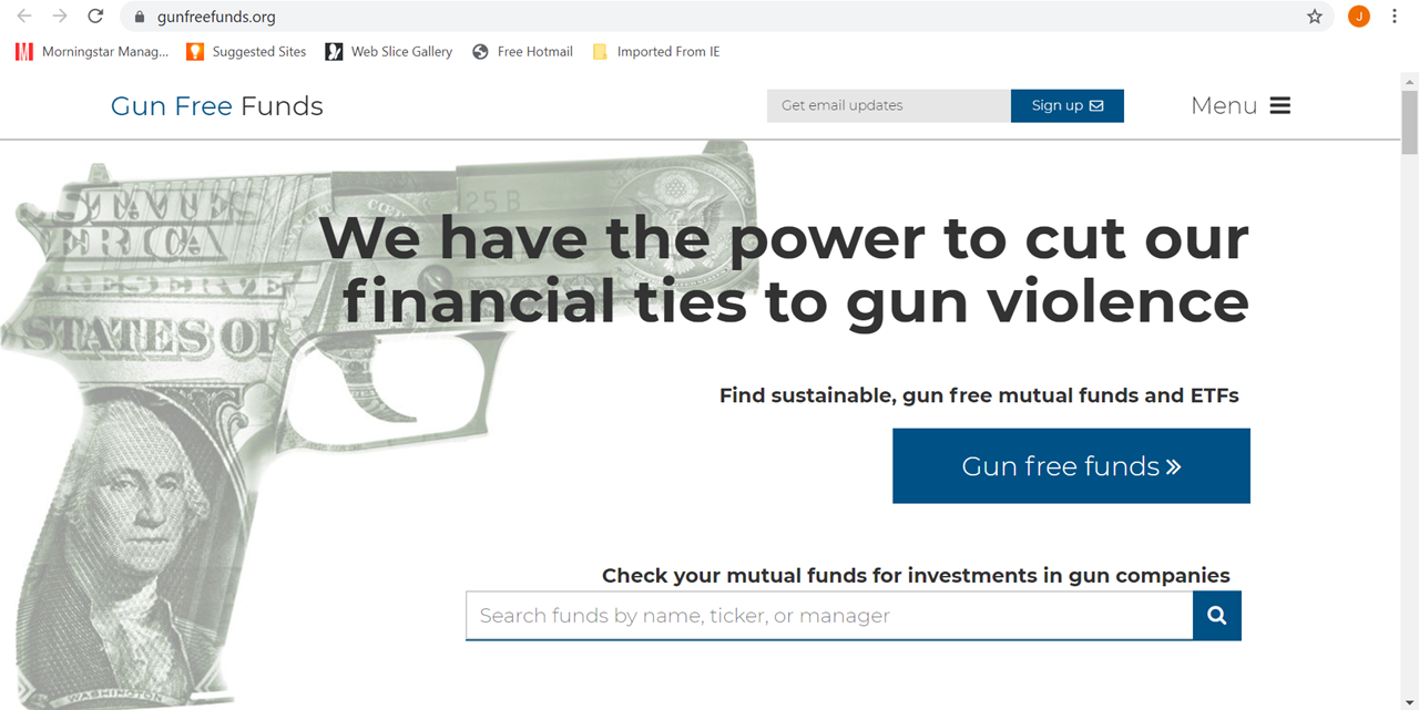 which mutual funds invest in guns